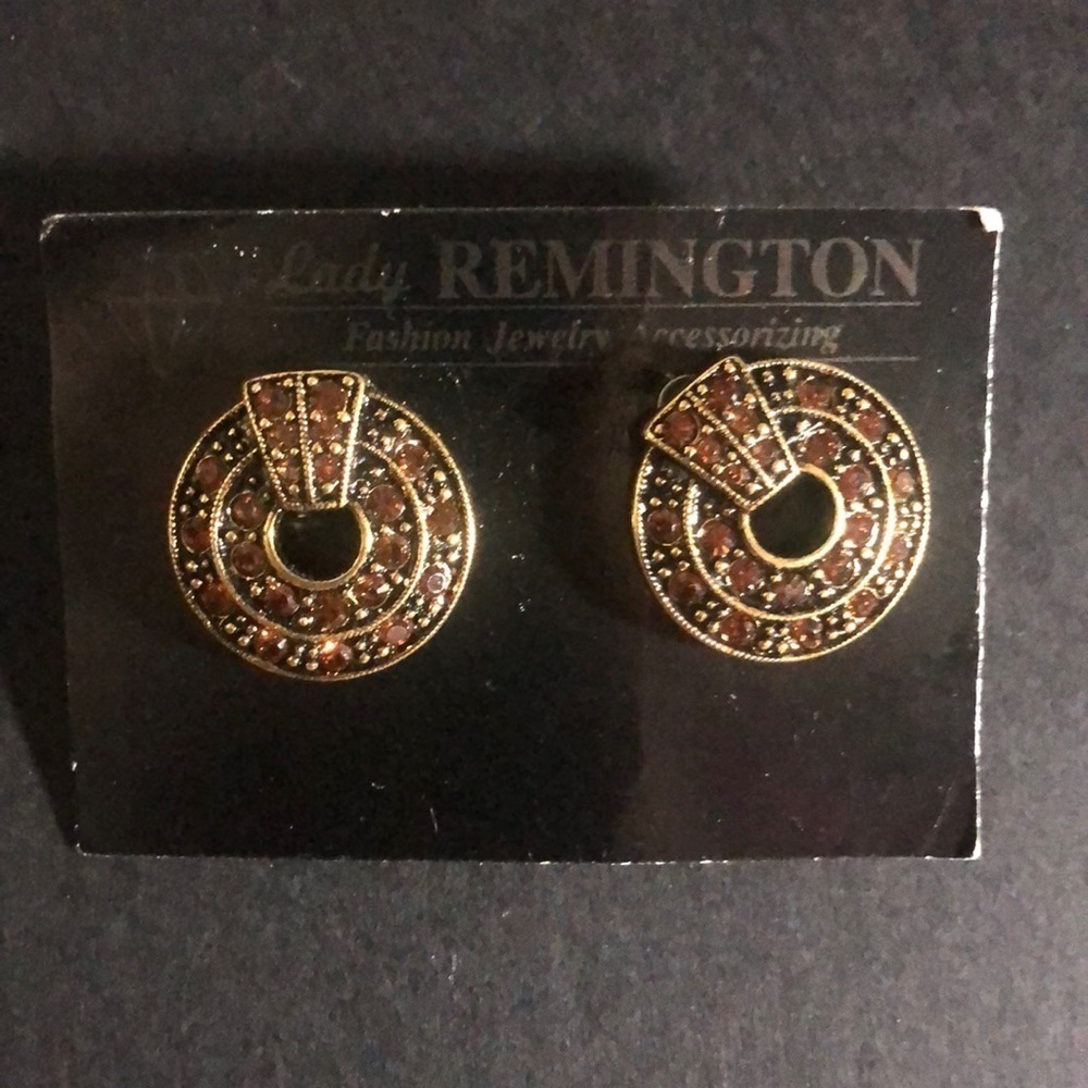 Lady Remington chocolate bling earring​